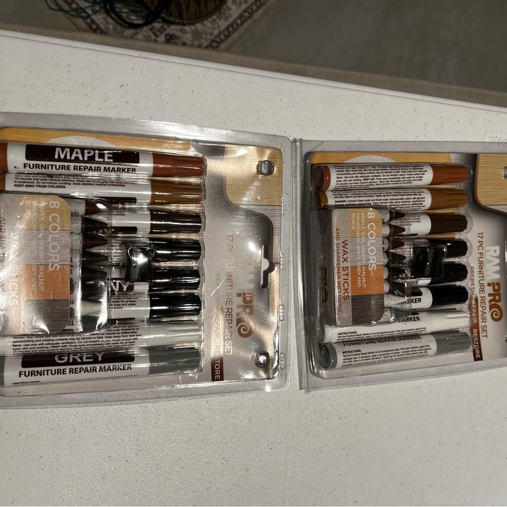 Furniture Repair Marker Set with Wax Sticks